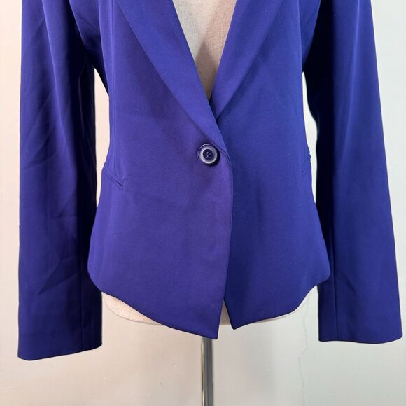 Reiss Womens Jacket Electric Blue Blazer Career Office Colorful Size Small - Picture 3 of 14